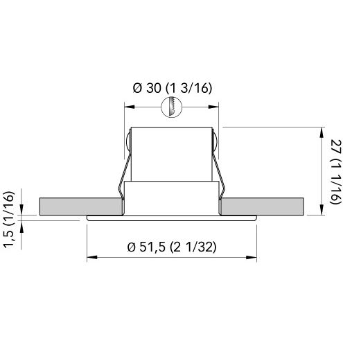 Quick Marine - DAISY 52 Downlight - Warm White, 10-30V, IP65, 1.5W, 0.06A — Quality Boat Parts
