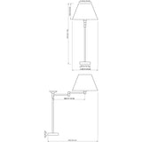 Quick Marine - DENISE SW B15 Table Light - 24V, 20W, IP20 — Quality Boat Parts