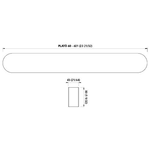 Quick Marine - PLATO 60 Wall Light - 3000K, Warm White, 22.3W, 0.93A, 20-30V, Dimmable — Quality Boat Parts