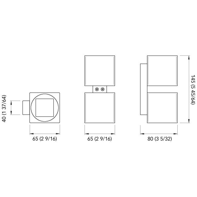 Quick Marine - QB TWINS Wall Light - 10-30V, 0.33A, IP40, 4+4W — Quality Boat Parts