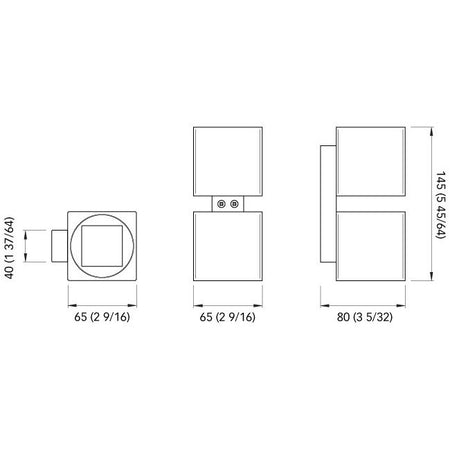 Quick Marine - QB TWINS Wall Light - 10-30V, 0.33A, IP40, 4+4W — Quality Boat Parts