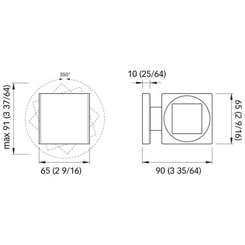 Quick Marine - QB SPIN Wall Light - 10-30V, 0.17A, IP40 — Quality Boat Parts