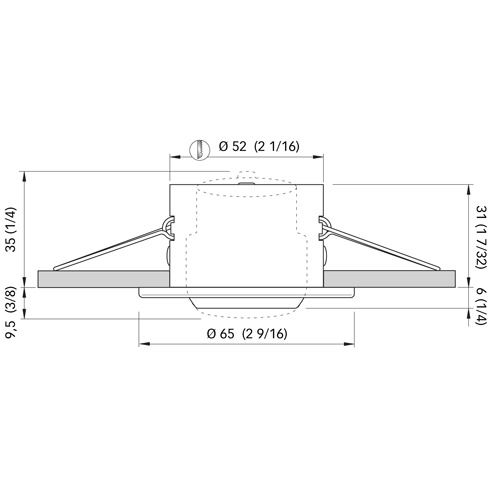 Quick Marine - YOKO LED Downlight - 10-30V, IP40, 40° — Quality Boat Parts