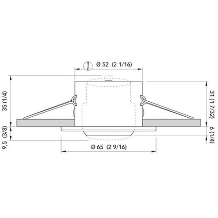 Quick Marine - YOKO LED Downlight - 10-30V, IP40, 40° — Quality Boat Parts