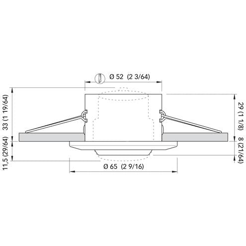 Quick Marine - LUCILLE LED Downlight - 10-30V, 1.5W, 40°, IP40, 0.06A — Quality Boat Parts