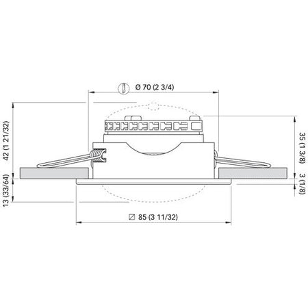 Quick Marine - REGINA 4W LED Downlight - 10-30V, 0.16A, IP40, Dimmable — Quality Boat Parts