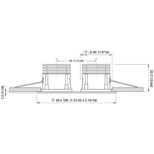 Quick Marine - ERICA 2 Downlight - 10-30V, 4W, 45°, IP65, 0.17A — Quality Boat Parts