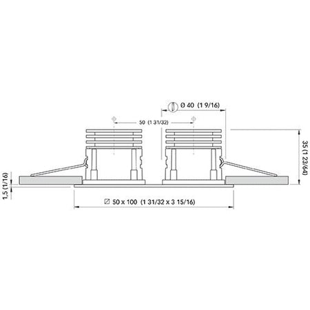 Quick Marine - ERICA 2 Downlight - 10-30V, 4W, 45°, IP65, 0.17A — Quality Boat Parts