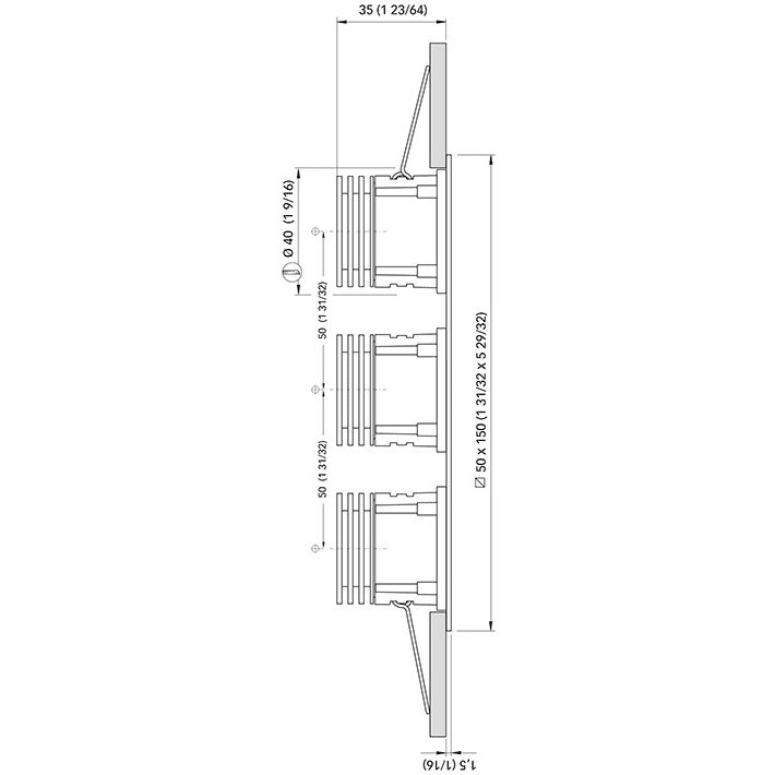 Quick Marine - ERICA 3 LED Downlight - 10-30V, 6W, 45°, IP65, 0.25A — Quality Boat Parts