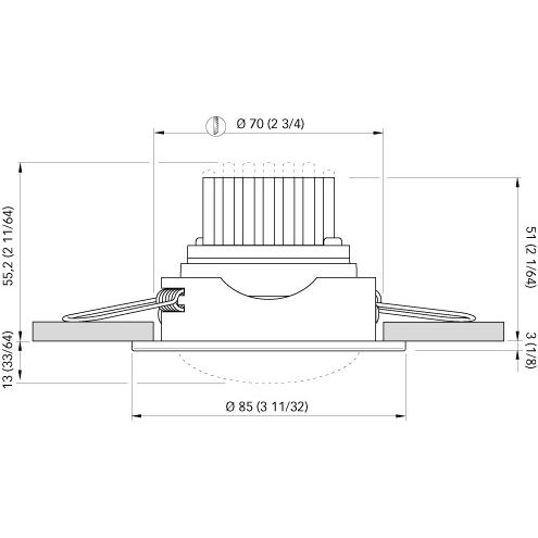 Quick Marine - NIKITA 9W LED Downlight - 10-30V, 35°, IP40, 0.38A, Dimmable — Quality Boat Parts