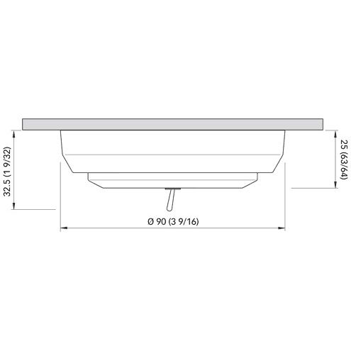 Quick Marine - SANDY C LED Downlight - 10-30V, 2W, 0.09A, IP40, with Switch — Quality Boat Parts