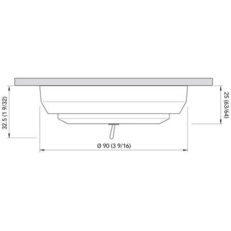 Quick Marine - SANDY C LED Downlight - 10-30V, 2W, 0.09A, IP40, with Switch — Quality Boat Parts