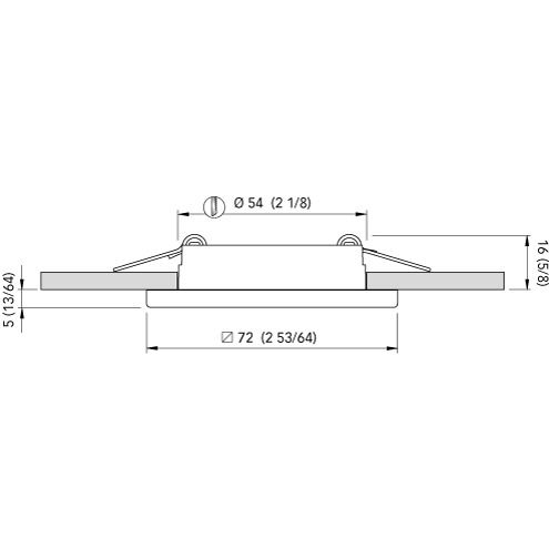 Quick Marine - EDWIN N DUAL LED Downlight - 10-30V, Titanium Finish, 2+2W, 90° — Quality Boat Parts