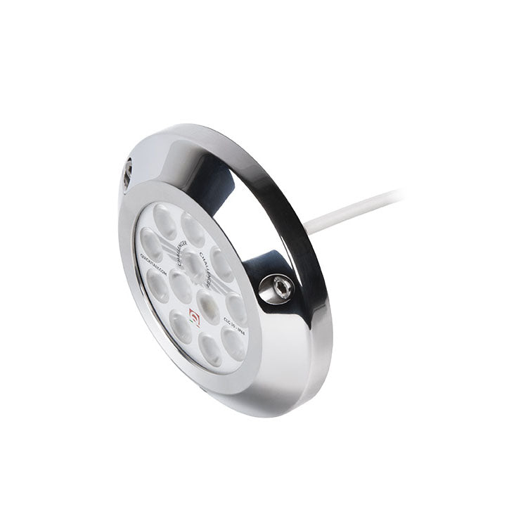 Quick Marine - CHALLENGER Underwater Light - 30W, RGBW, Stainless Steel, IP68 — Quality Boat Parts