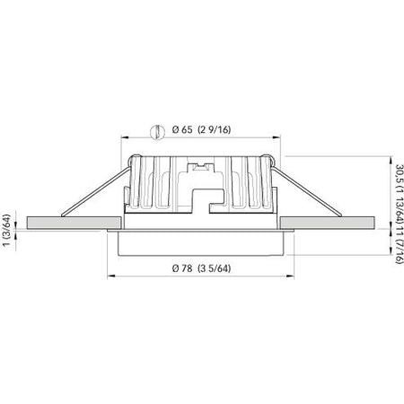 Quick Marine - JAZZ H10 LED Downlight - Warm White, 4W, 10-30V, 45°, Stainless Steel (FASP6812X200A00) — Quality Boat Parts