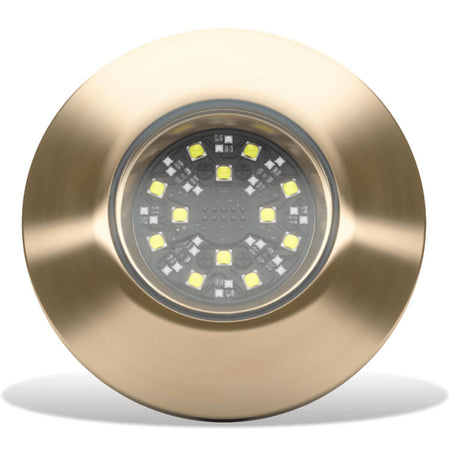Lumishore SUPRA THX404 Thru-Hull Underwater LED Light, Dual-Color Blue/White, 8150 lm, 10.5-31V, IP68, External Driver — Quality Boat Parts