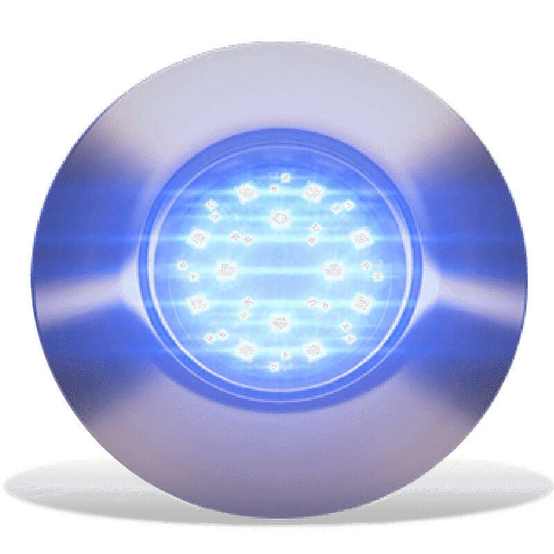 Lumishore SUPRA THX404 Thru-Hull Underwater LED Light, Dual-Color Blue/White, 8150 lm, 10.5-31V, IP68, External Driver — Quality Boat Parts
