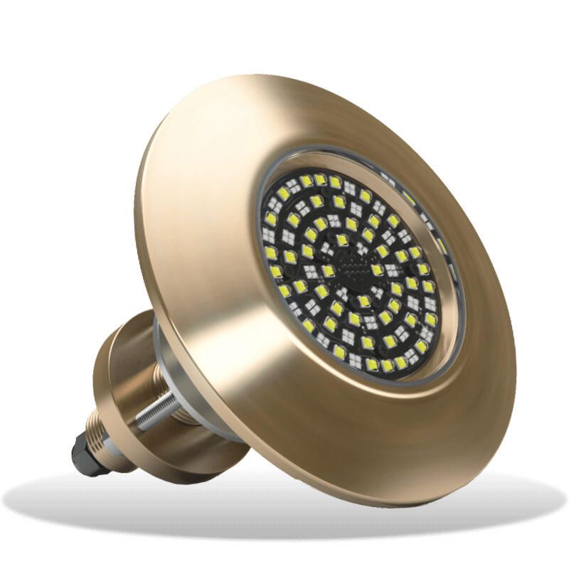 Lumishore SUPRA THX1604 Thru-Hull Underwater LED Light, 20-31V, Dual Color Blue/White Light, 20,000 Fixture Lumens, IP68, Marine Bronze Body — Quality Boat Parts