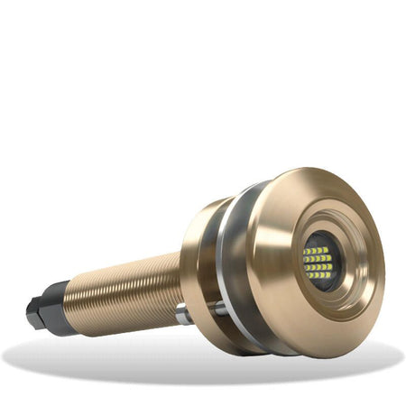 Lumishore ORA TIX204 Interchangeable Thru-Hull Underwater LED Light, Green Light, 12/24V DC, 60 Deg Beam, Marine-Grade Aluminum Bronze Housing, Built-In Driver — Quality Boat Parts