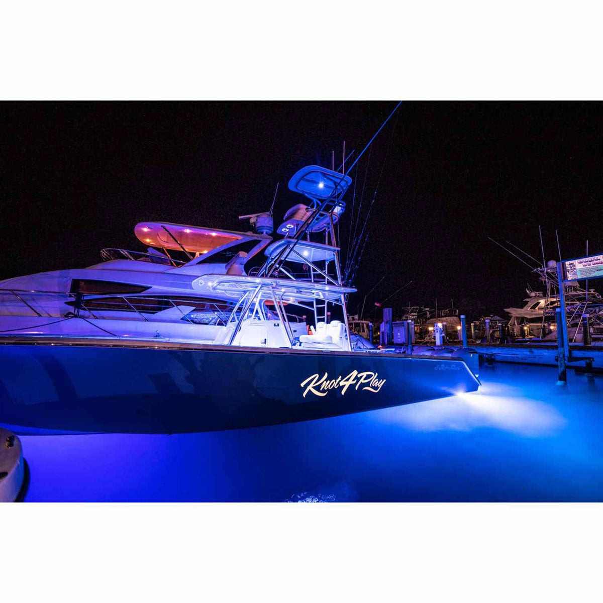 Lumishore SUPRA TIX804 Interchangeable Thru-Hull Underwater LED Light, Dual Color Blue and White, 10.5-31V DC, IP68, 13,500 White Fixture Lumens, 110 Degree Beam, Marine Bronze Body — Quality Boat Parts
