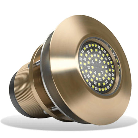 Lumishore SUPRA TIX1604 Interchangeable Thru-Hull Underwater LED Light, Blue/White Light, 20,000 Lumens, 110 Degree Beam — Quality Boat Parts