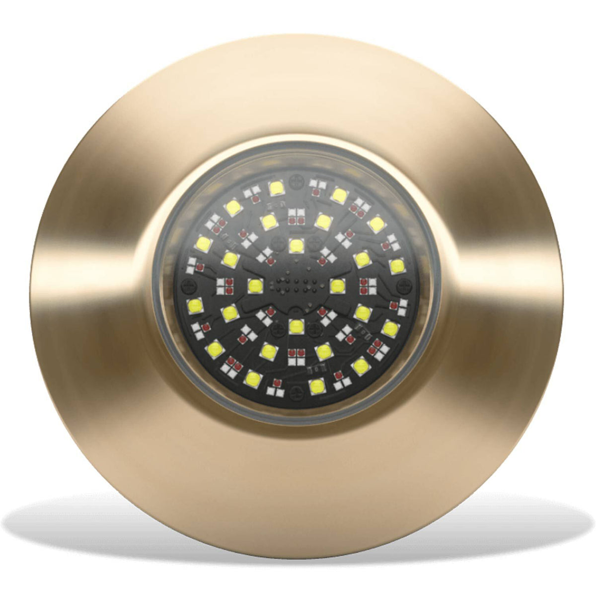 Lumishore EOS TIX804 Interchangeable Thru-Hull LED Light, RGBW, 10.5-31V DC, 12,000 lm White Output, 110° Beam, Marine Bronze Body — Quality Boat Parts