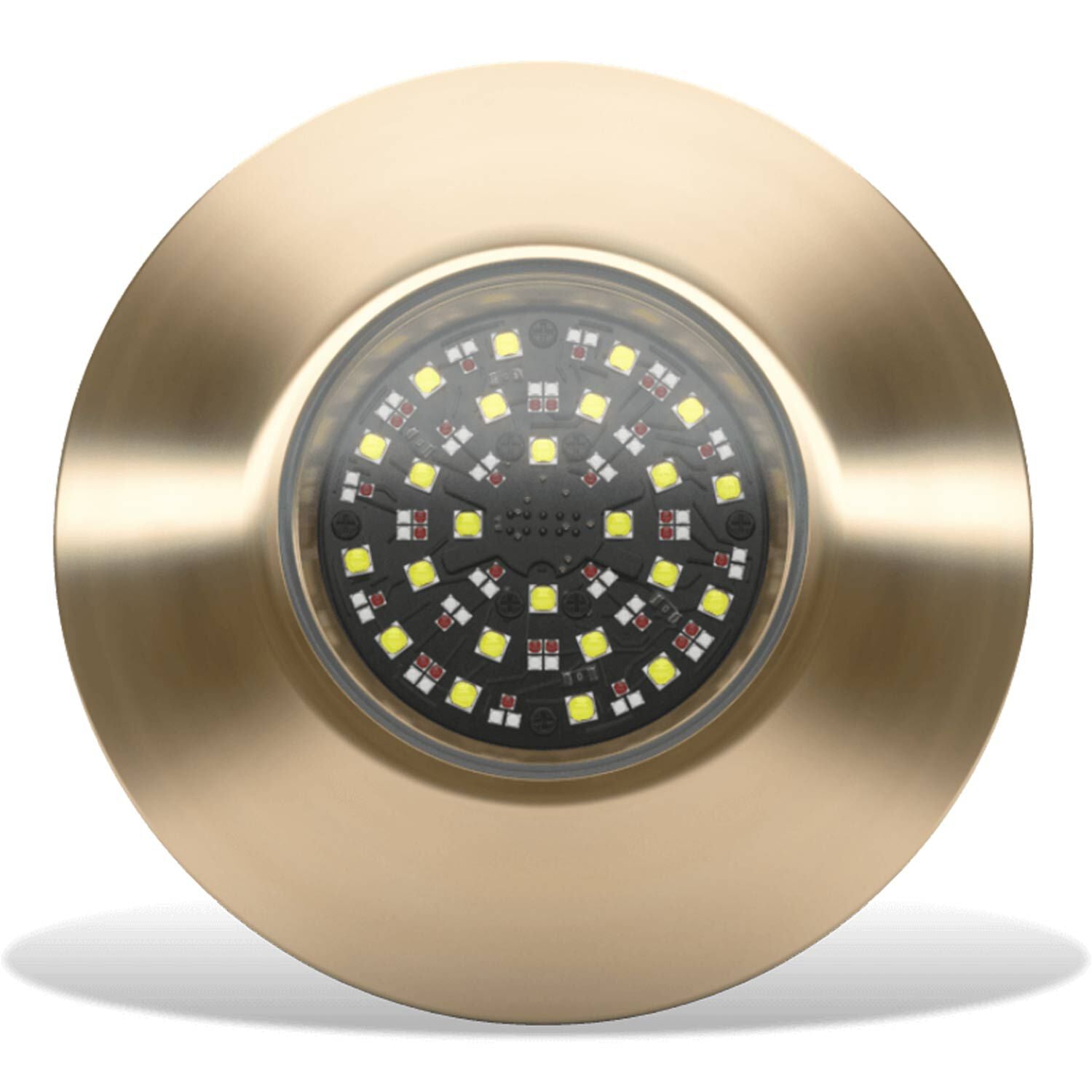 Lumishore EOS TIX804 Interchangeable Thru-Hull LED Light, RGBW, 10.5-31V DC, 12,000 lm White Output, 110° Beam, Marine Bronze Body — Quality Boat Parts