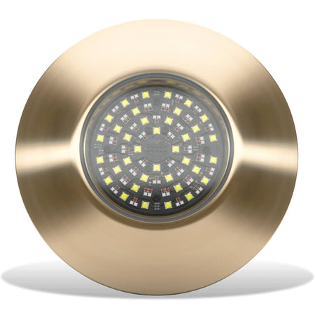 Lumishore EOS TIX1604 Thru-Hull Underwater LED Light, Interchangeable, RGBW, 20-31V DC, IP68, 17,500 Lumens, 110 Degree Beam, Marine Bronze Body — Quality Boat Parts