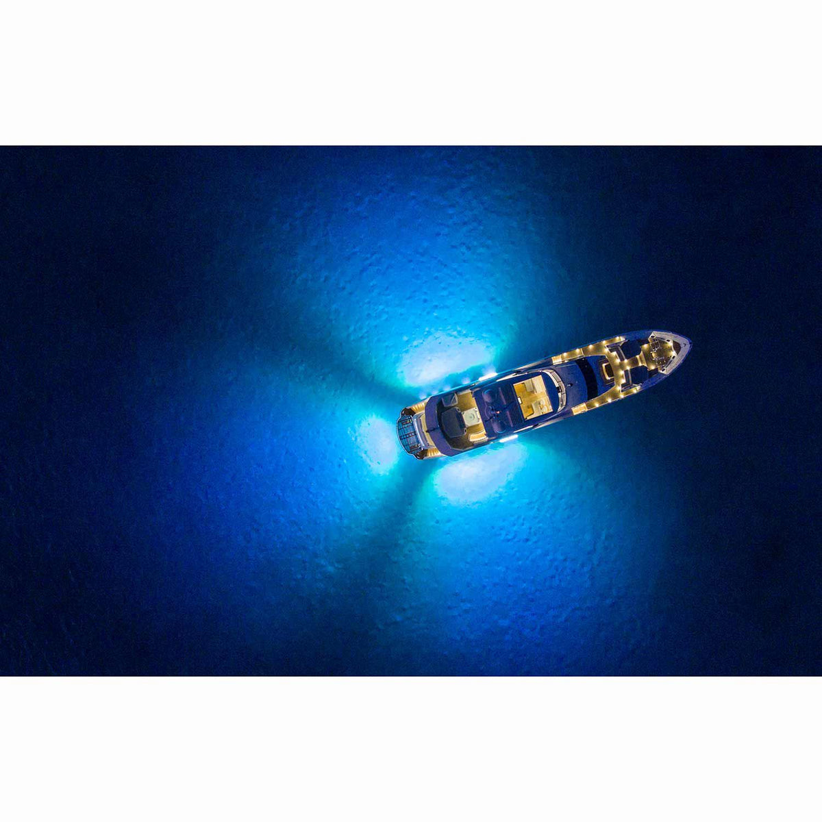 Lumishore EOS TIX1604 Thru-Hull Underwater LED Light, Interchangeable, RGBW, 20-31V DC, IP68, 17,500 Lumens, 110 Degree Beam, Marine Bronze Body — Quality Boat Parts