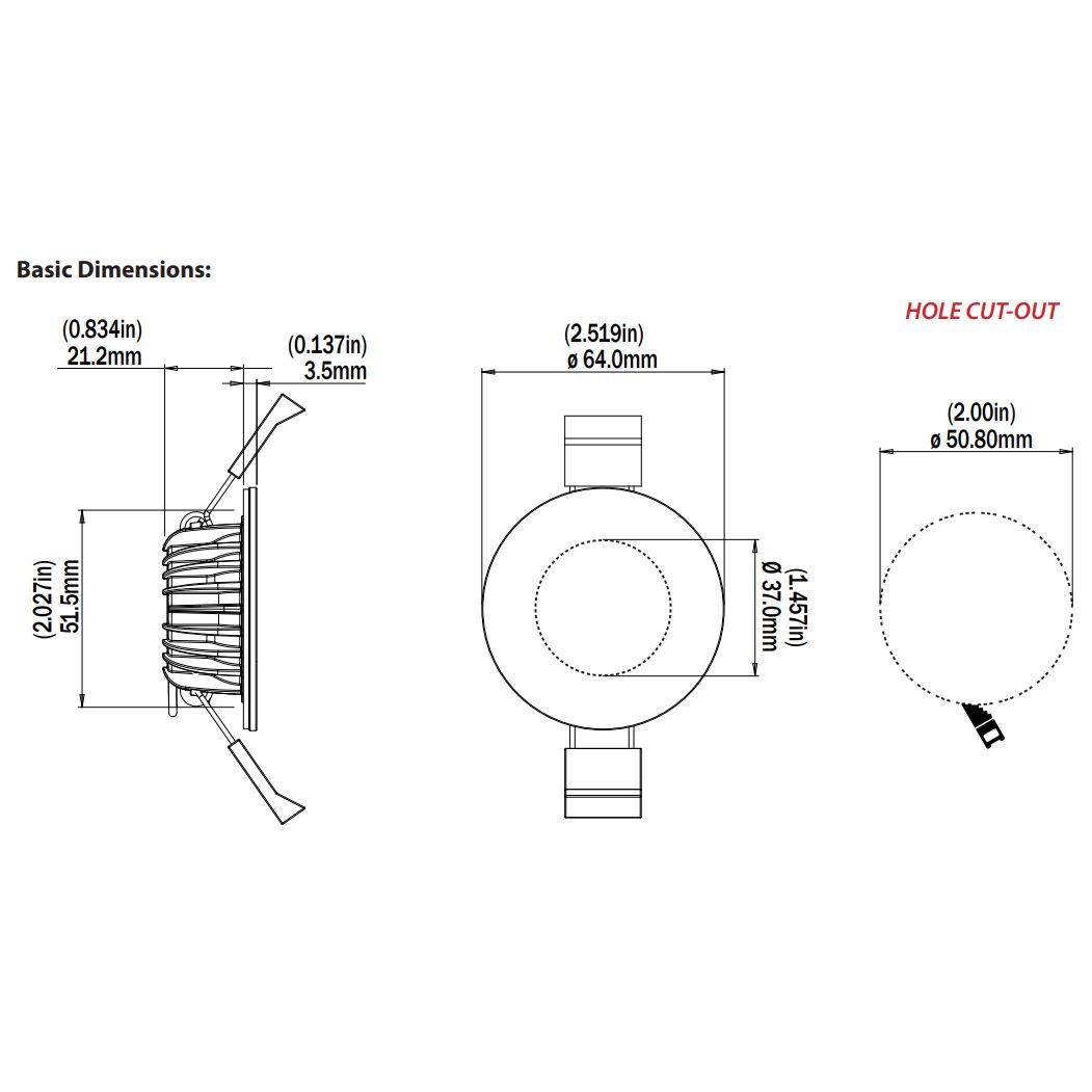Lumishore ECLIPSE DL55 LED Downlight, RGBW, 12V, IP67 — Quality Boat Parts