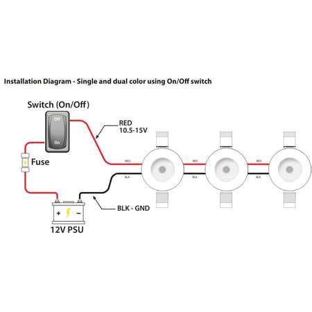 Lumishore ECLIPSE DL55 LED Downlight, RGBW, 12V, IP67 — Quality Boat Parts