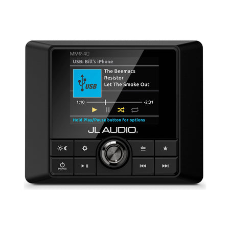 JL Audio MMR-40 Wired NMEA 2000 Network Controller, For JL Audio MediaMaster, 2.8in Full-Color LCD, IP66 — Quality Boat Parts