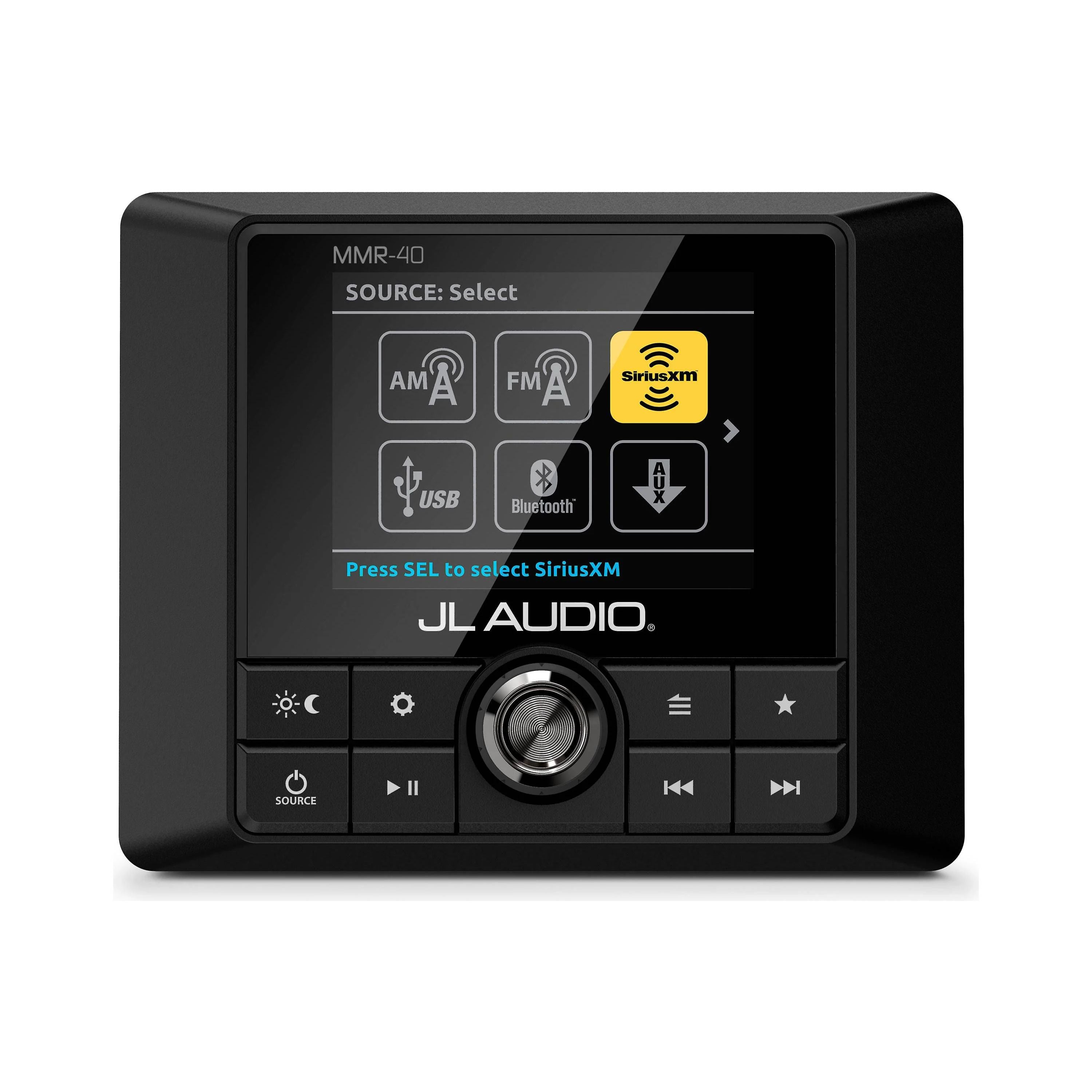 JL Audio MMR-40 Wired NMEA 2000 Network Controller, For JL Audio MediaMaster, 2.8in Full-Color LCD, IP66 — Quality Boat Parts