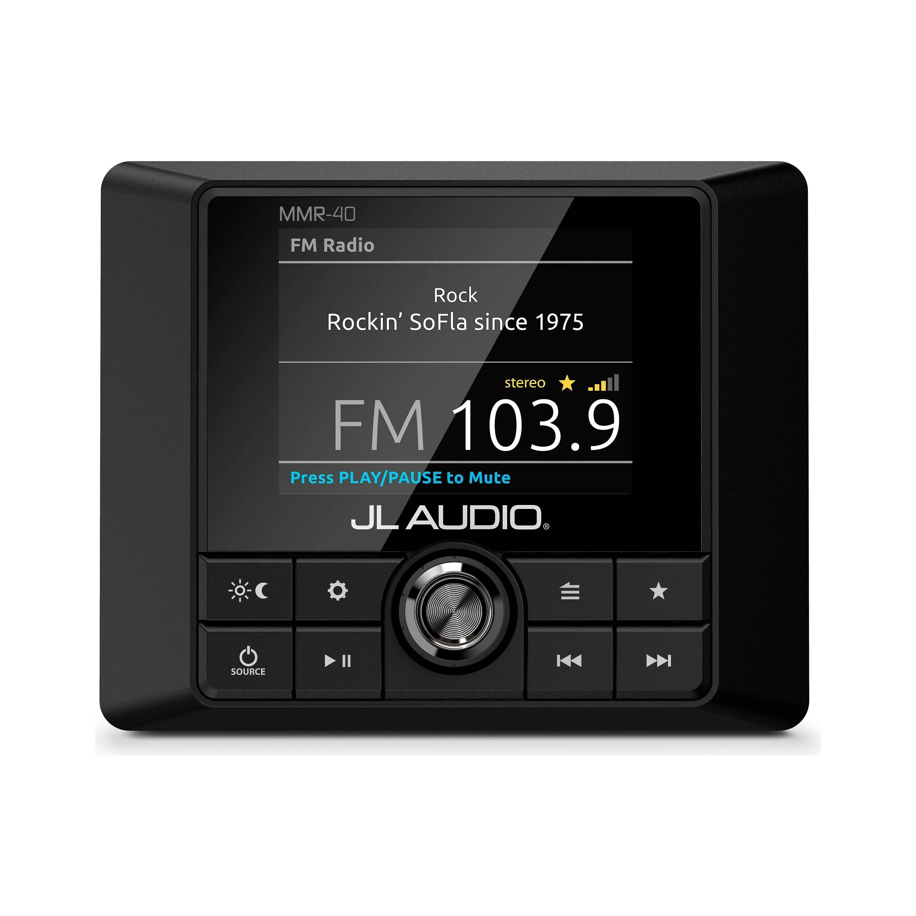 JL Audio MMR-40 Wired NMEA 2000 Network Controller, For JL Audio MediaMaster, 2.8in Full-Color LCD, IP66 — Quality Boat Parts