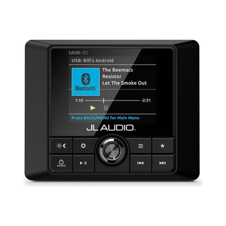 JL Audio MMR-40 Wired NMEA 2000 Network Controller, For JL Audio MediaMaster, 2.8in Full-Color LCD, IP66 — Quality Boat Parts