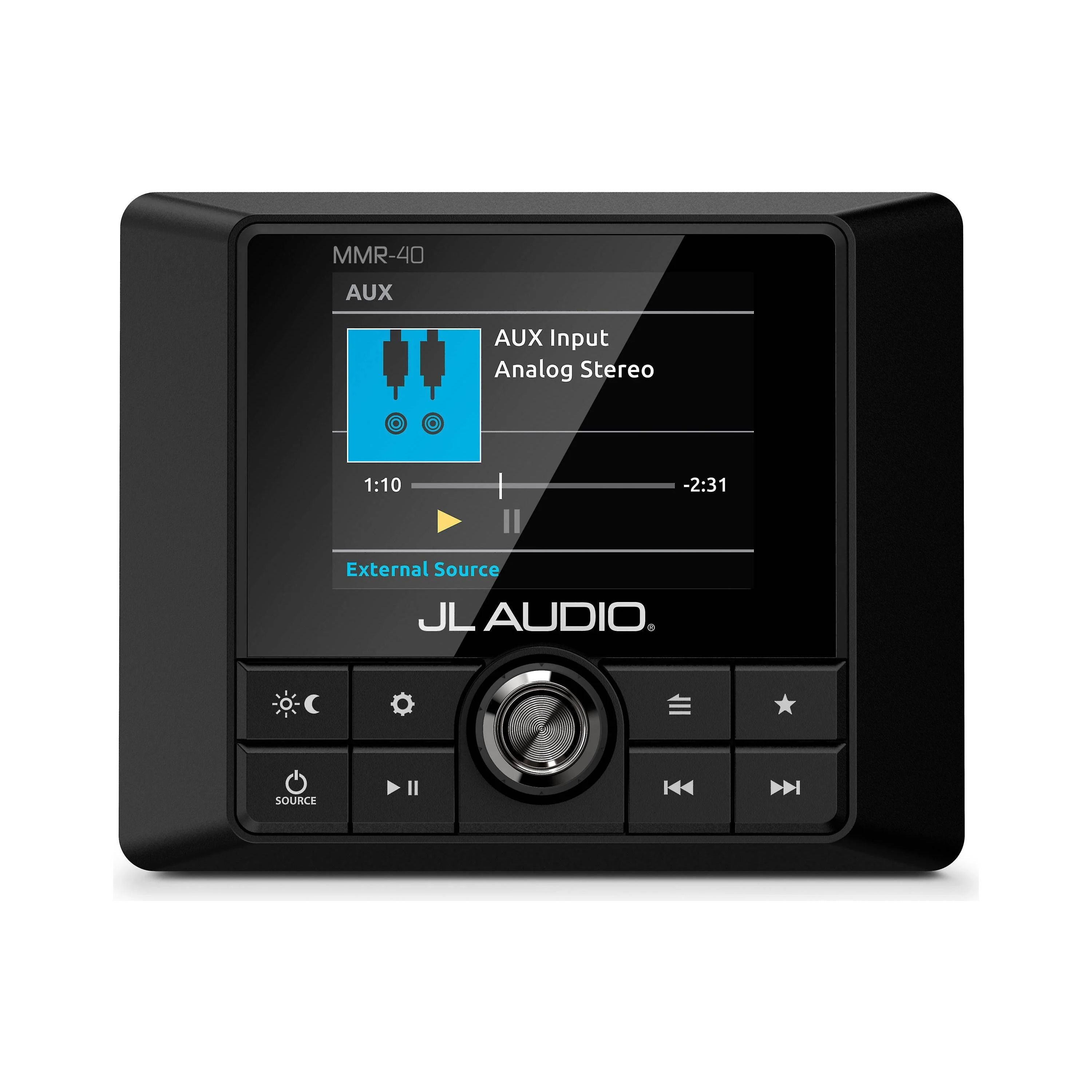 JL Audio MMR-40 Wired NMEA 2000 Network Controller, For JL Audio MediaMaster, 2.8in Full-Color LCD, IP66 — Quality Boat Parts