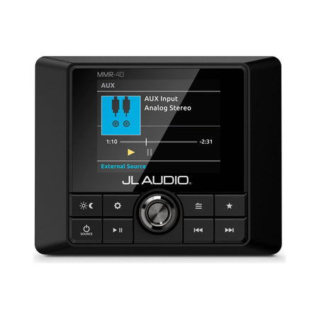 JL Audio MMR-40 Wired NMEA 2000 Network Controller, For JL Audio MediaMaster, 2.8in Full-Color LCD, IP66 — Quality Boat Parts