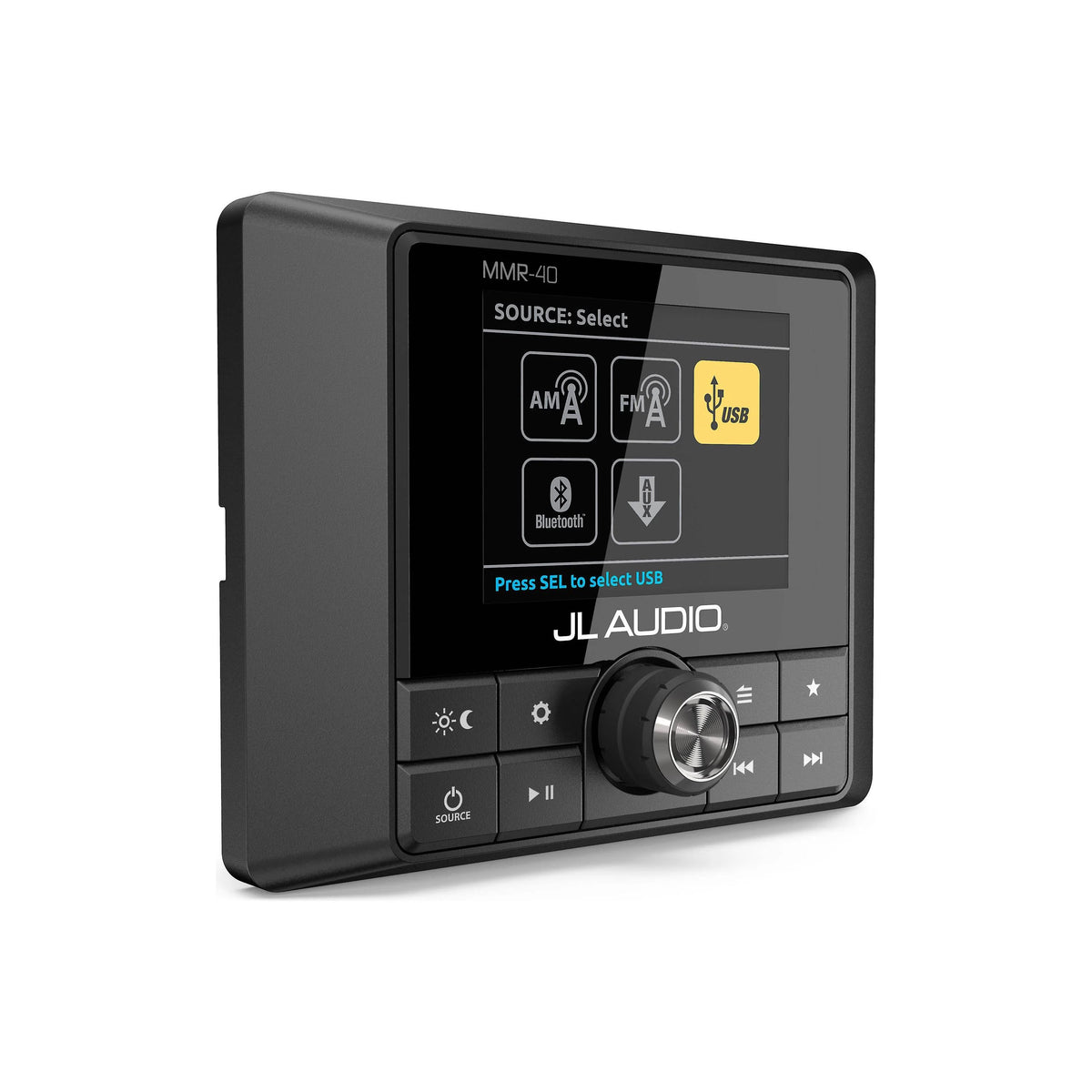 JL Audio MMR-40 Wired NMEA 2000 Network Controller, For JL Audio MediaMaster, 2.8in Full-Color LCD, IP66 — Quality Boat Parts