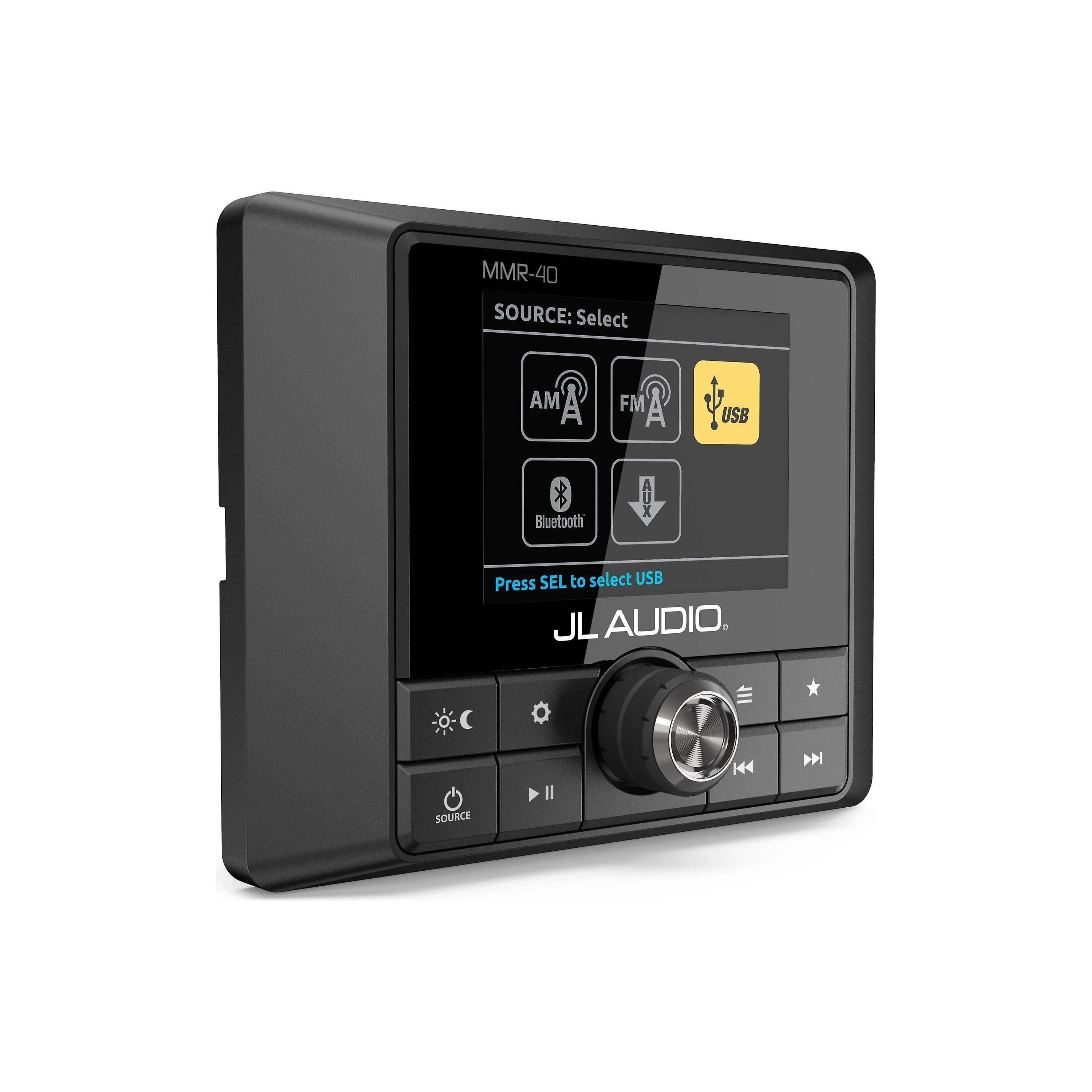 JL Audio MMR-40 Wired NMEA 2000 Network Controller, For JL Audio MediaMaster, 2.8in Full-Color LCD, IP66 — Quality Boat Parts