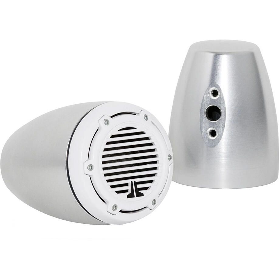 JL Audio MTPOD-M100-CL Tweeter Mounting Pods, For M-Series Component Tweeters, Clear Anodized, Billet Aluminum, Surface or Deck Mount, Pair — Quality Boat Parts