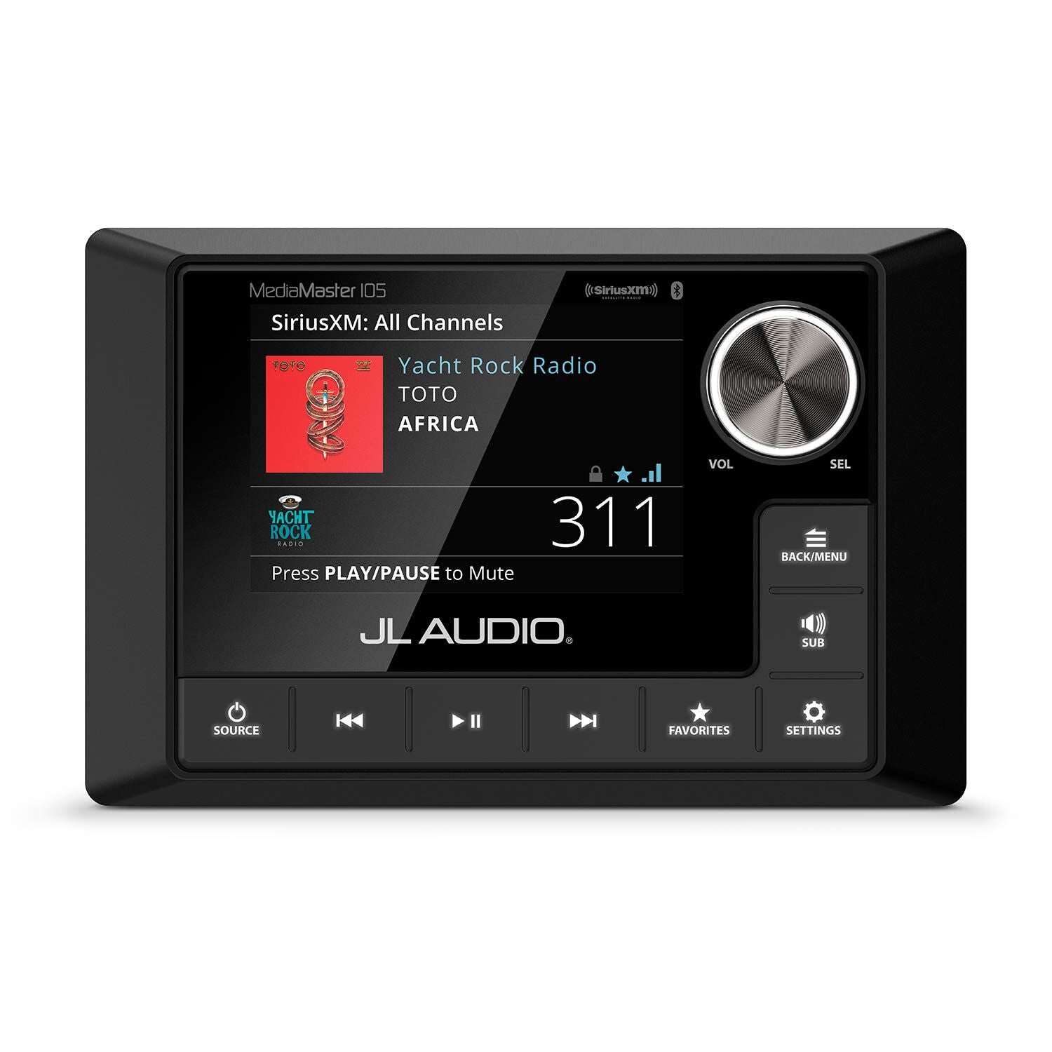 JL Audio MediaMaster 105 MM105 Marine Stereo, NMEA 2000, IP67, 4-Zone, 3.5in Full-Color LCD — Quality Boat Parts