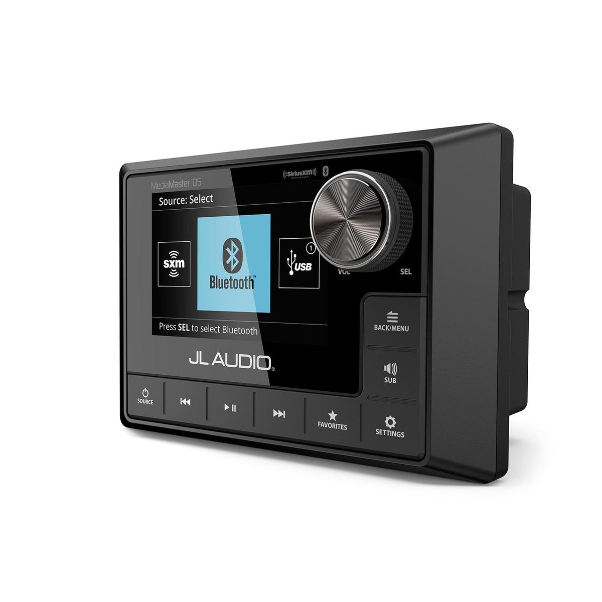 JL Audio MediaMaster 105 MM105 Marine Stereo, NMEA 2000, IP67, 4-Zone, 3.5in Full-Color LCD — Quality Boat Parts