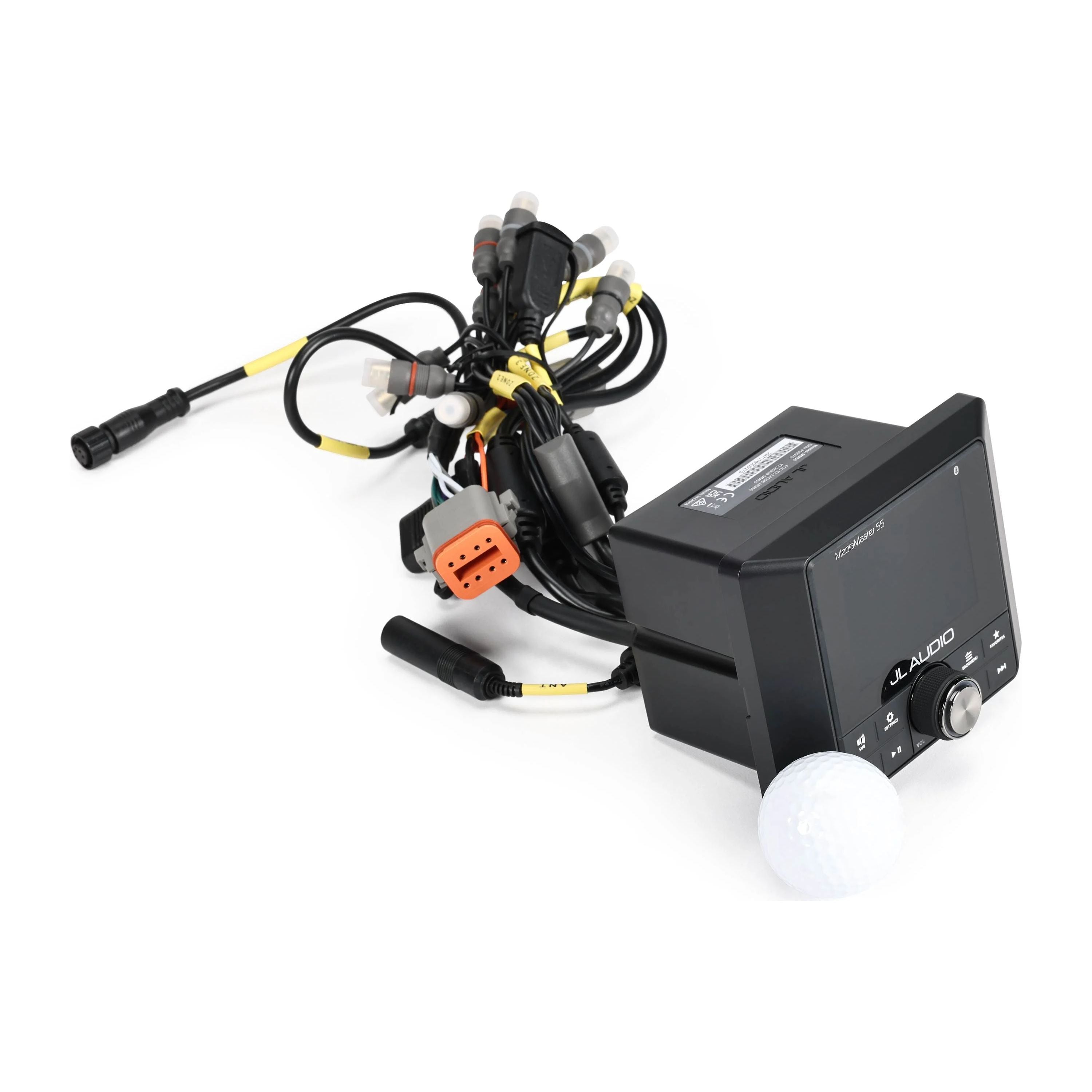 JL Audio MediaMaster 55 Marine Source Unit, NMEA 2000 Certified, 10-16V, IP67, 3-Zone Audio, Bluetooth, 2.8 in Color LCD — Quality Boat Parts