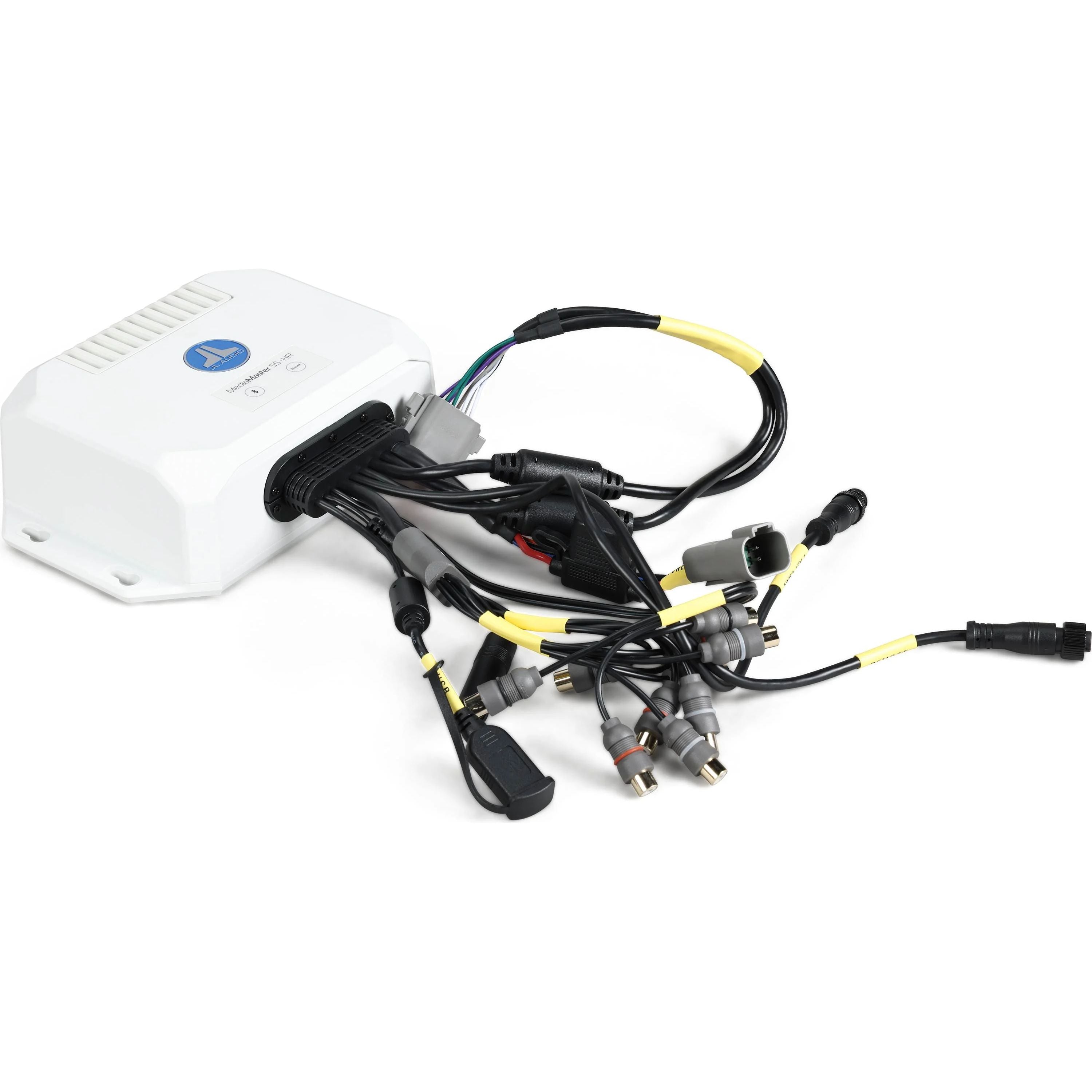 JL Audio MediaMaster MM55-HR Hidden Marine Source Unit, NMEA 2000 MFD Control, 10-16V DC, 25W x 4 @ 4 Ohm — Quality Boat Parts