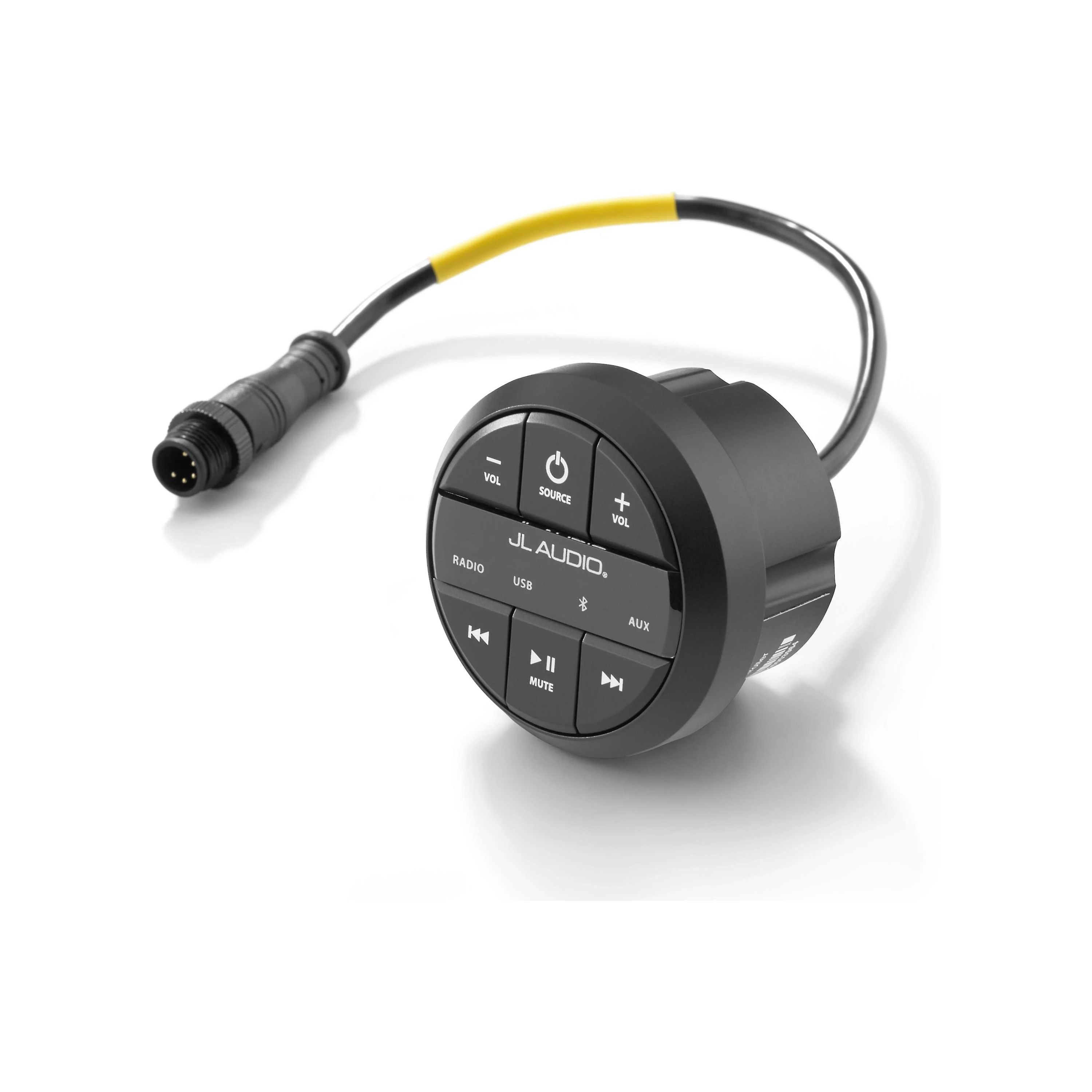 JL Audio MMR-20-BE Wired Remote Controller, For MediaMaster Source Units, Non-Display, IP67, 2 in Mount Hole, 75 ft Max Cable Run — Quality Boat Parts