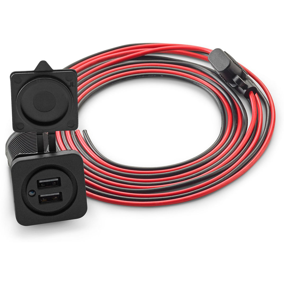 JL Audio Panel-Mount USB-C/USB-A Charging Jack, 5V/2.1A — Quality Boat Parts
