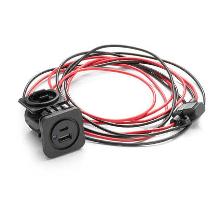 JL Audio Panel-Mount USB-C/USB-A Charging Jack, 5V/2.1A — Quality Boat Parts