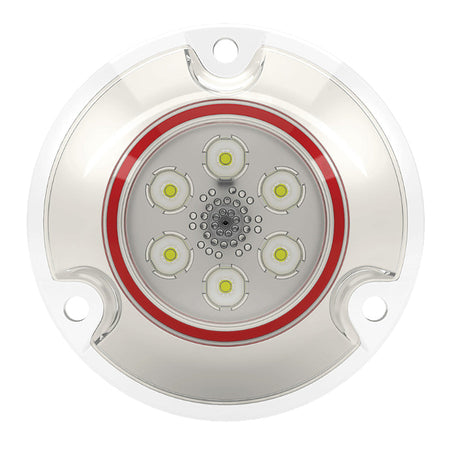 Lumishore ORA SMX11 Surface-Mount Underwater LED Light, White Light, 12V, IP68, 1,100 Fixture Lumens, 60deg Beam — Quality Boat Parts
