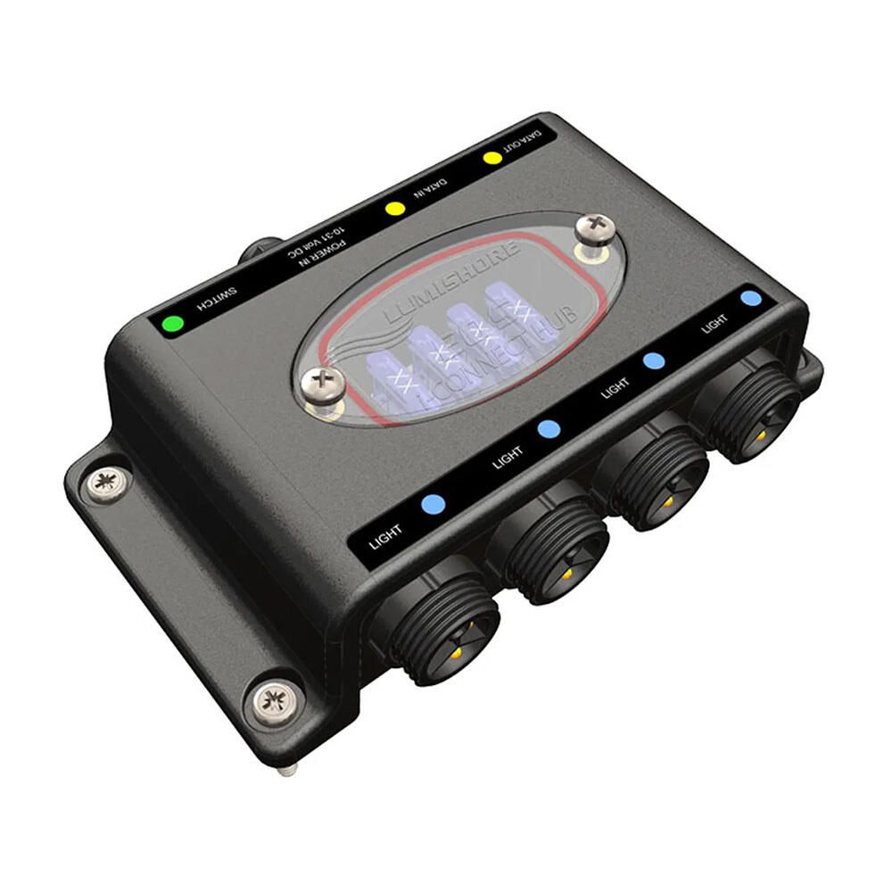 Lumishore Lumishore EOS i-Connect Hub Kit, 10.5-31V, IP68, 4-Light — Quality Boat Parts