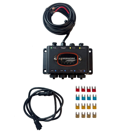 Lumishore i-Connect Hub Kit, For Lumishore SUPRA THX/TIX Lights, Up to 4 Lights, 10.5-31V DC, IP68 — Quality Boat Parts